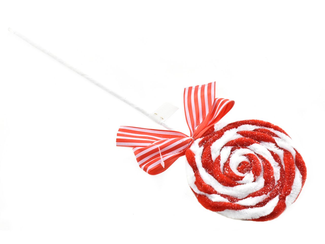 Leccalecca con fiocco misura 44cm colore rosso