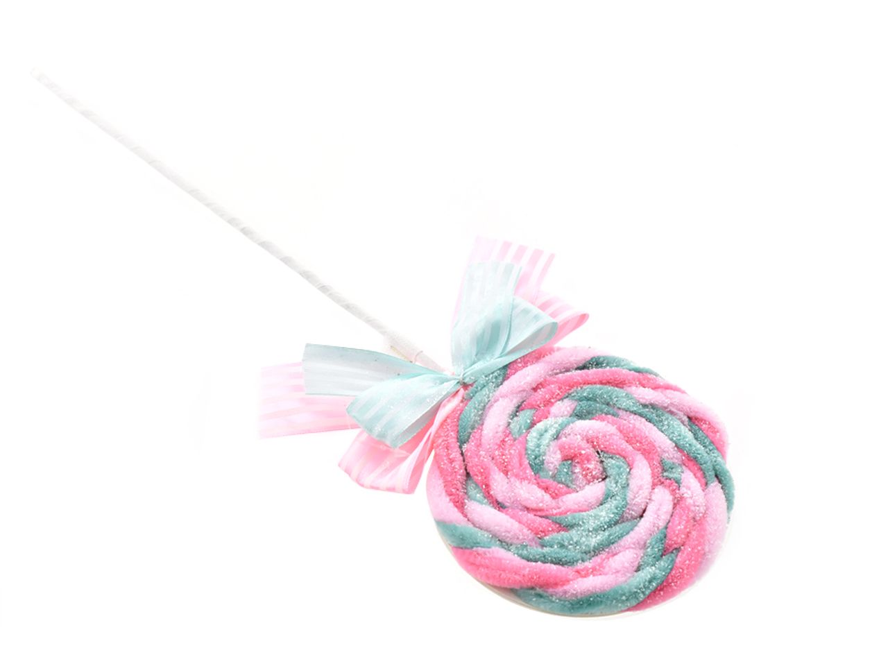Leccalecca con fiocco misura 44cm colore rosa