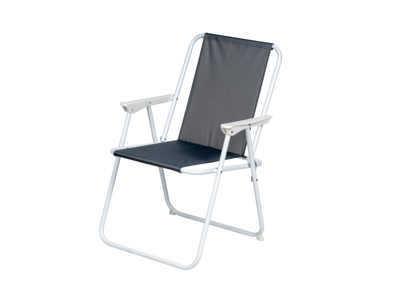 Sedia relax tubo 18x0,8mm 53x58x74cm in tessuto oxford grigio