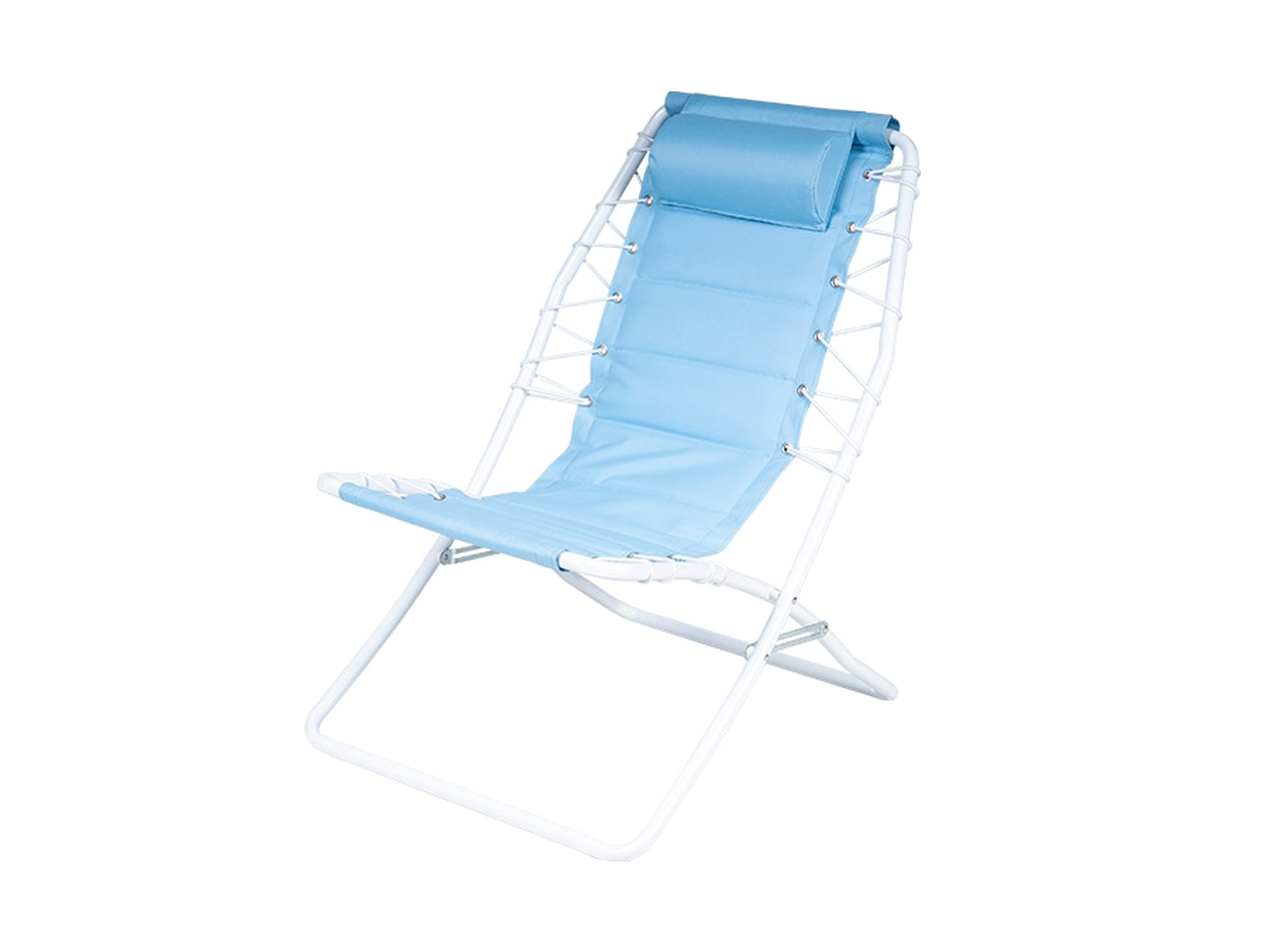 Spiaggina tubo 22mm 79x49,5x79cm oxford celeste