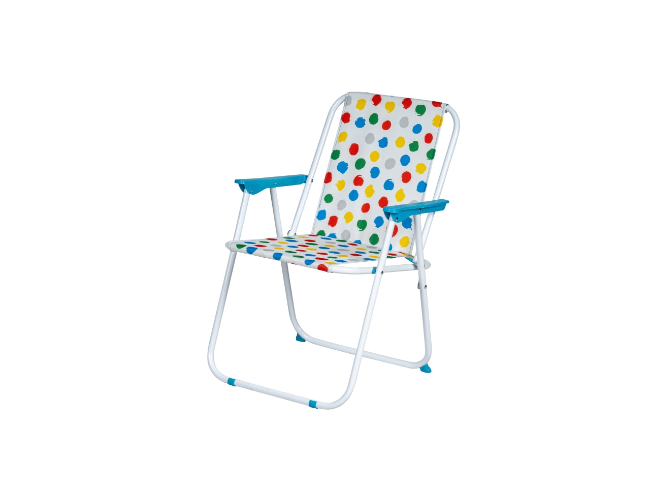 Sedia relax in acciaio oxford 18mm 46x52x75cm a pois
