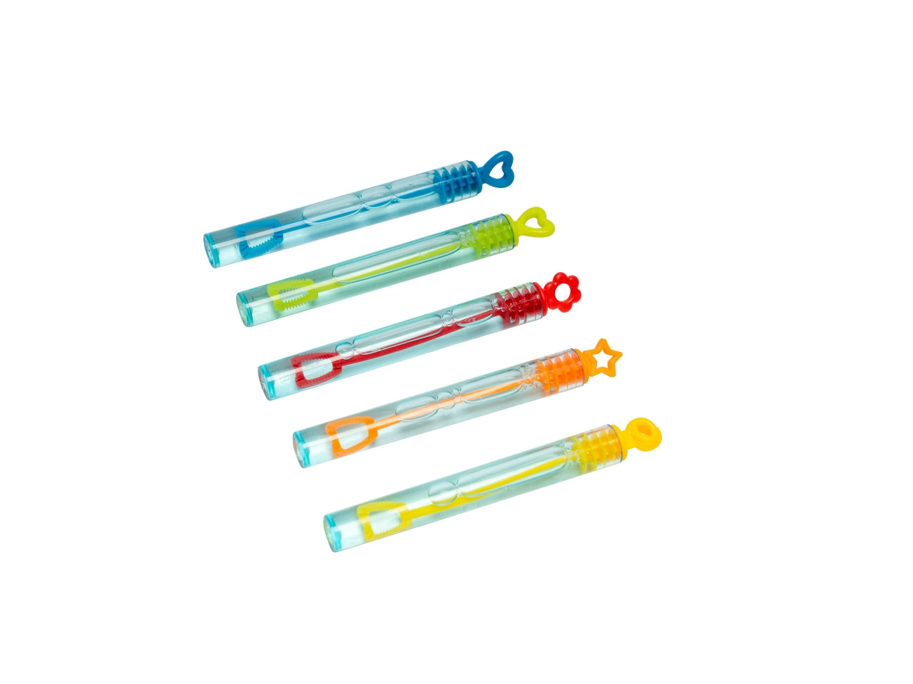 Tubo bolle sapone 10.5cm in 4 colori assortiti