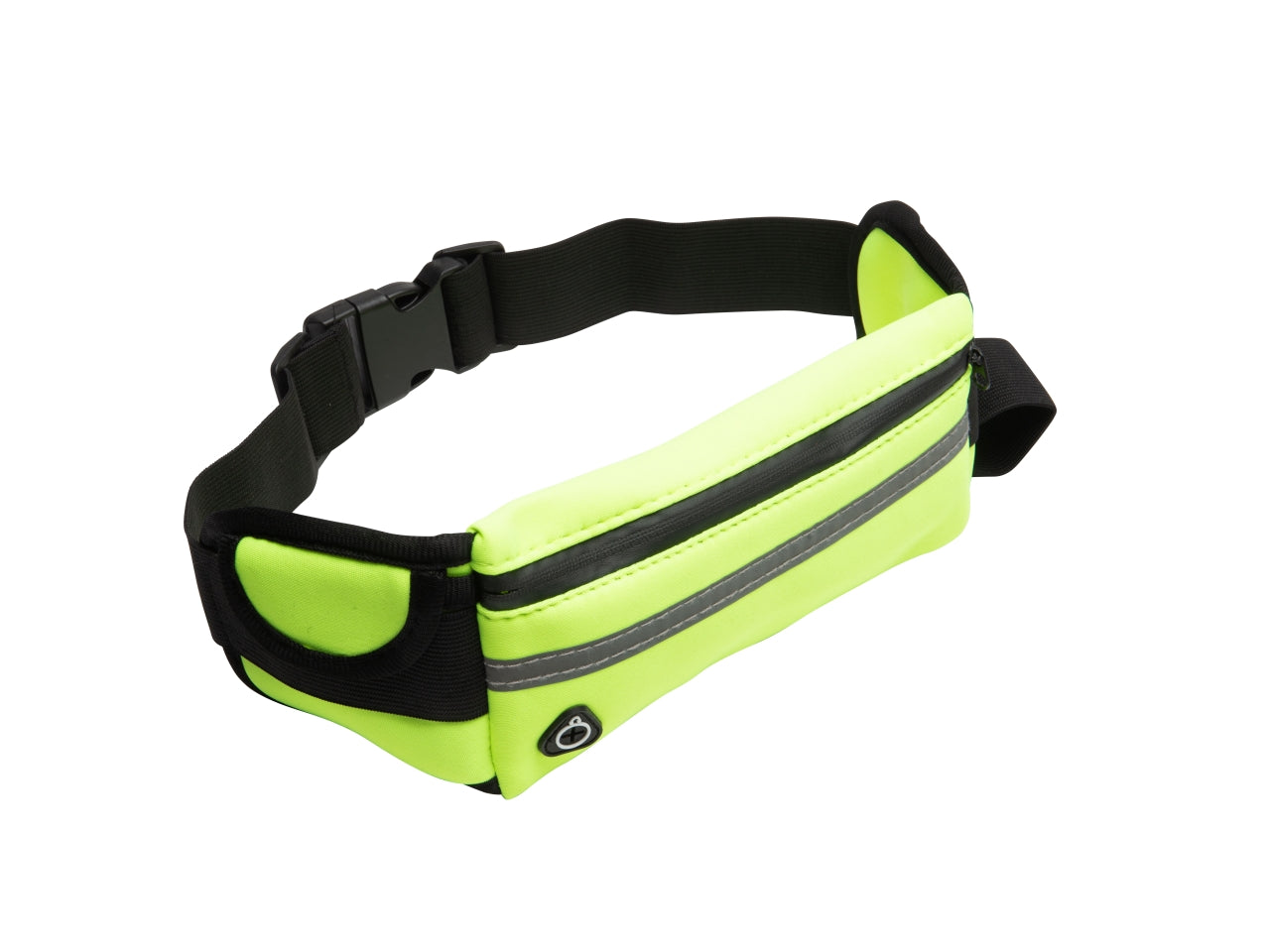 Marsupio unisex in neoprene, con banda riflettente,  taschino e porta bottiglia, 40x10 cm Coveri