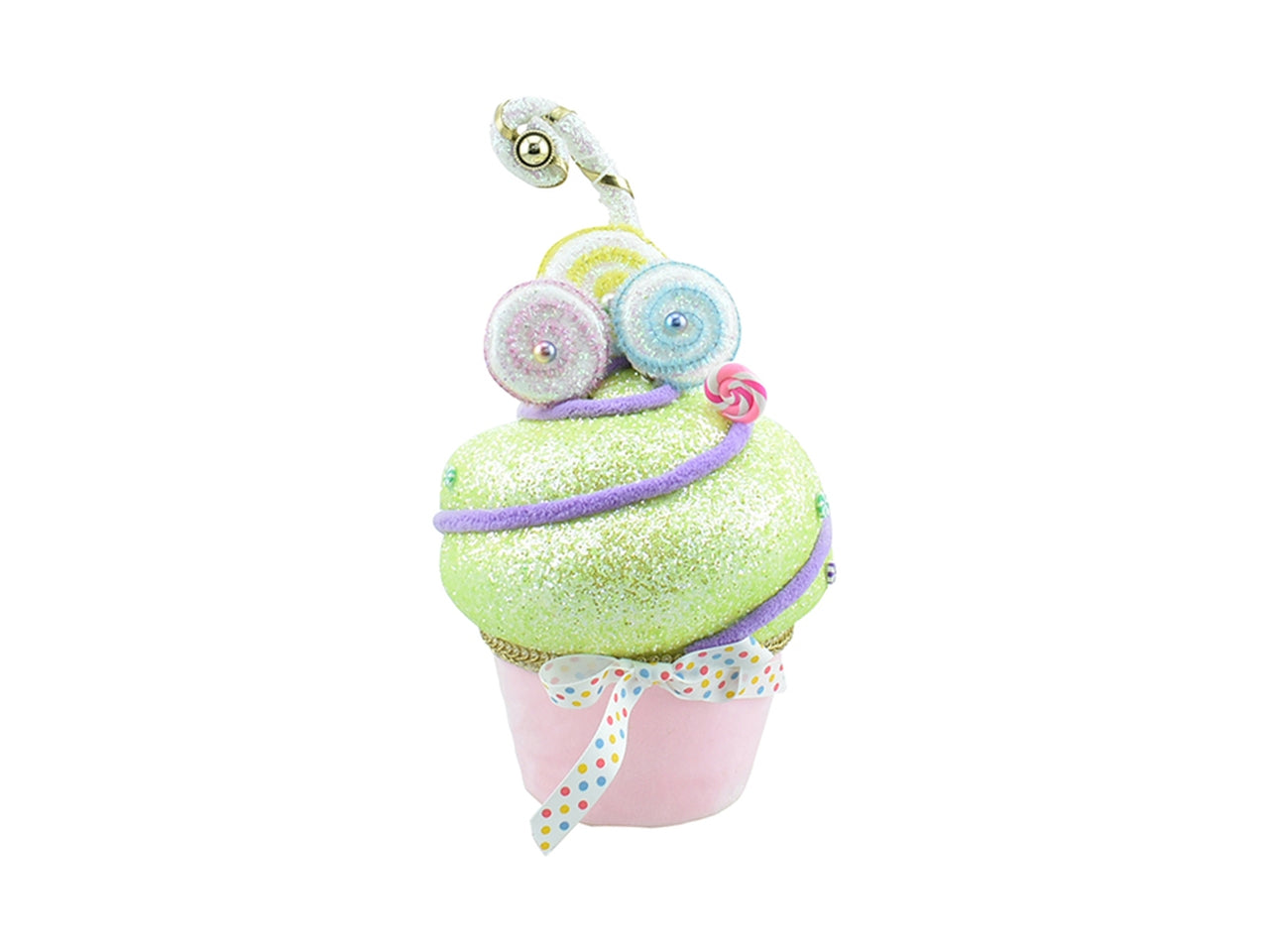 Cupcake 16x16x27cm rosa/verde