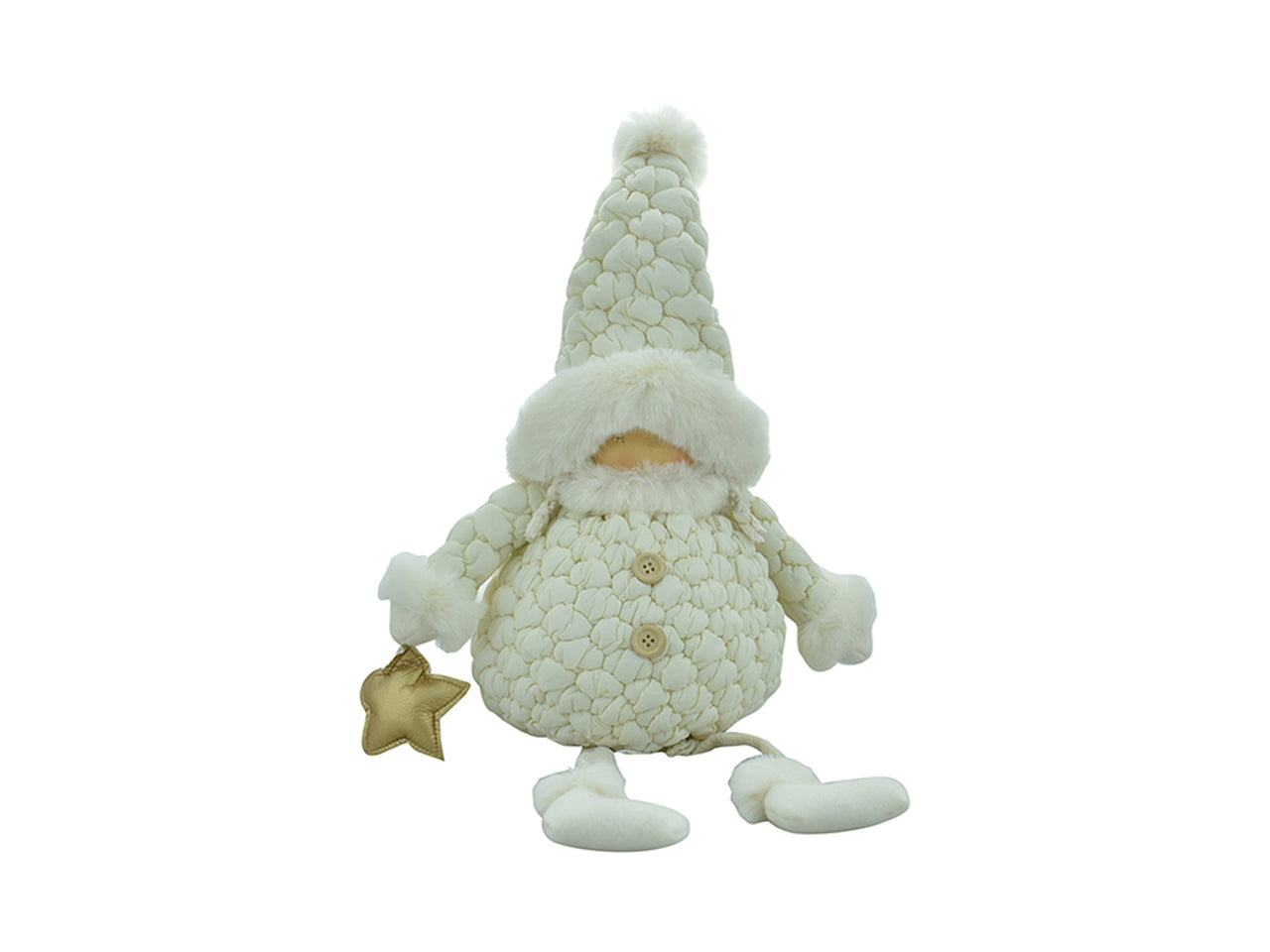 Bambina paffuta con gambe lunghe 29x19x64cm - panna