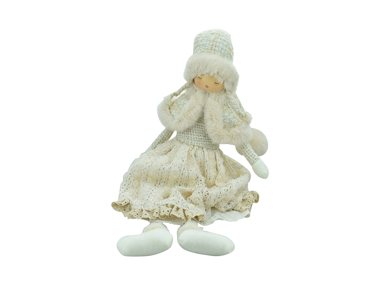 Bimba elegante con gambe lunghe 20x20x78cm - beige