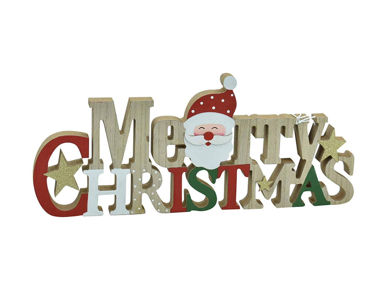 Merry christmas scritta 39,5x2x17cm
