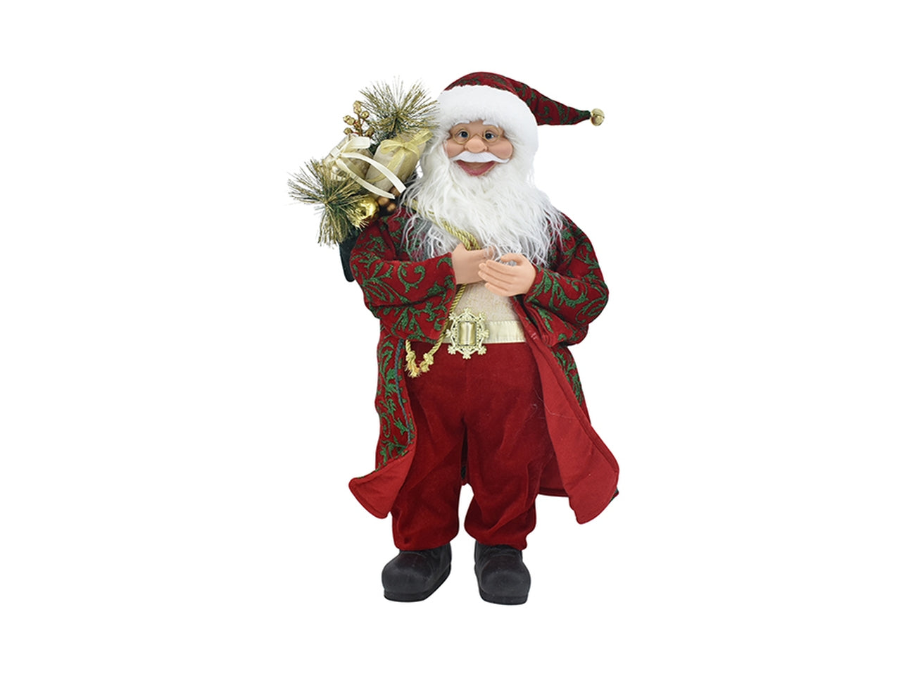 Babbo natale h.91cm - rosso/verde