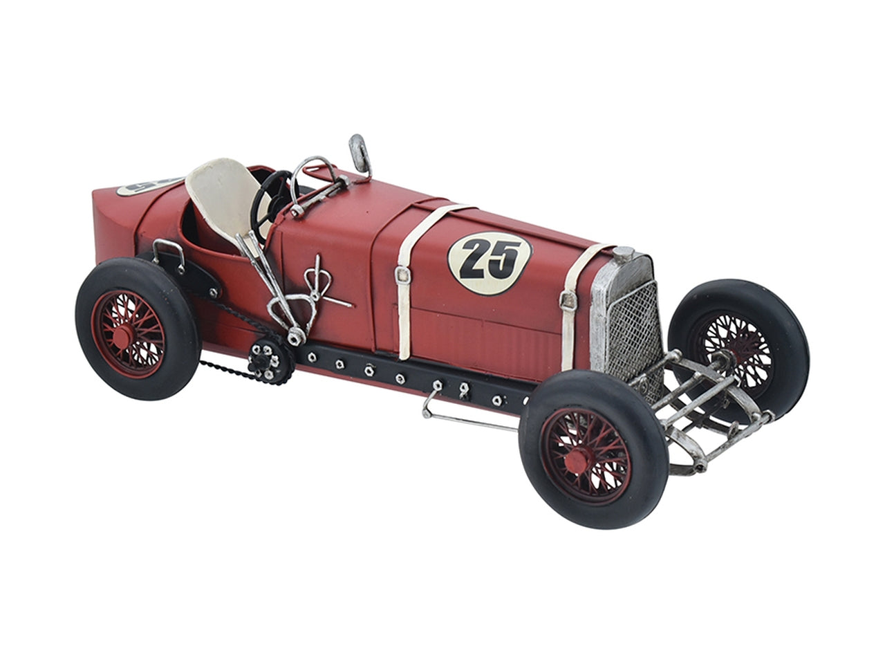 Auto sportiva 33x14x11cm rosso/bianco