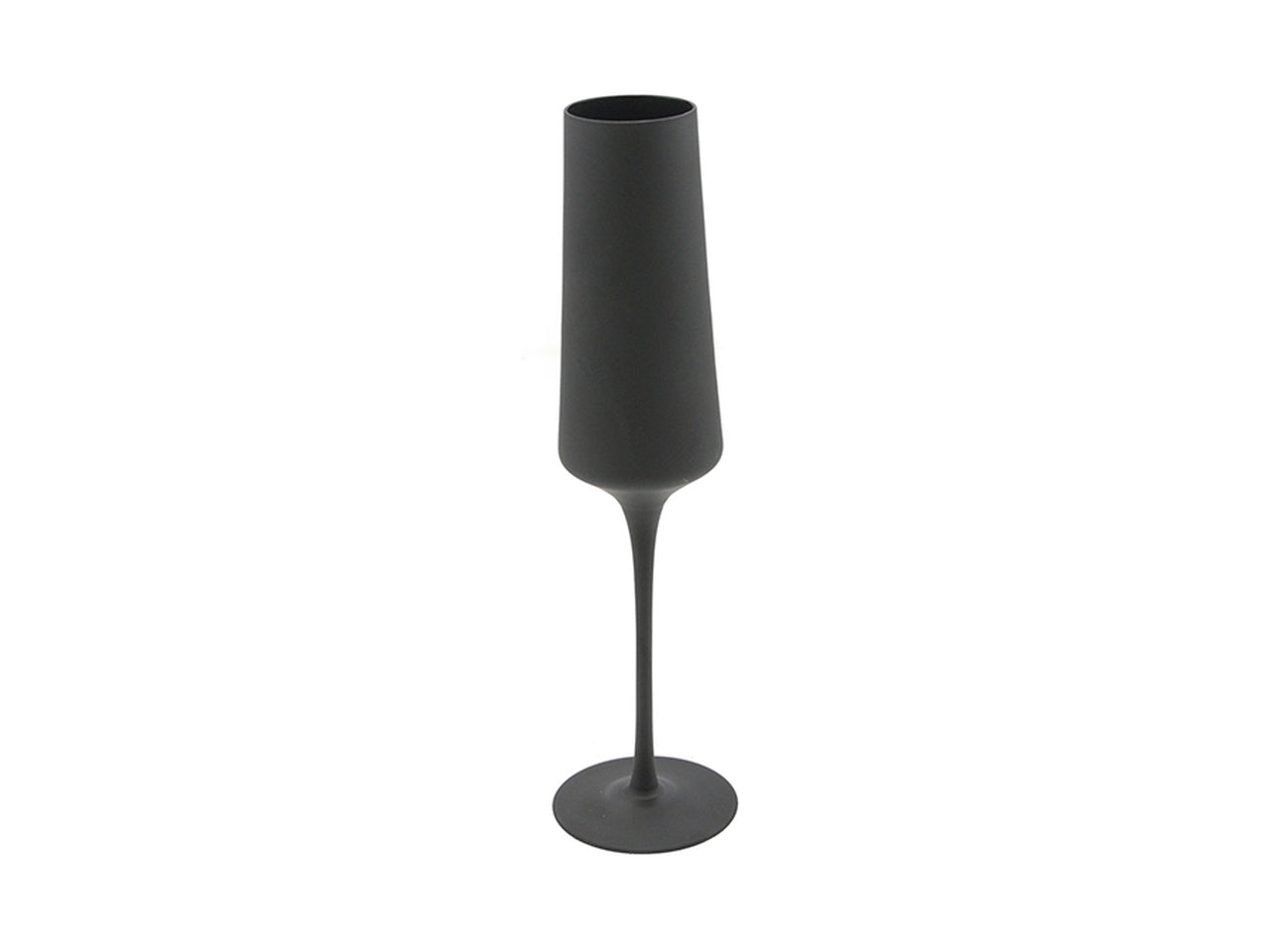 Bicchiere flute nero 7x27cm