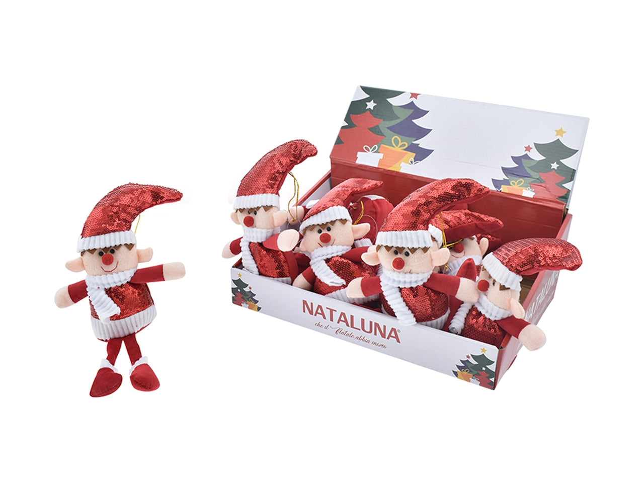 Appendino folletto 29cm rosso