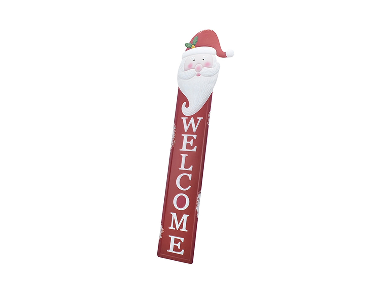 Babbo natale welcome 91cm rosso/bianco
