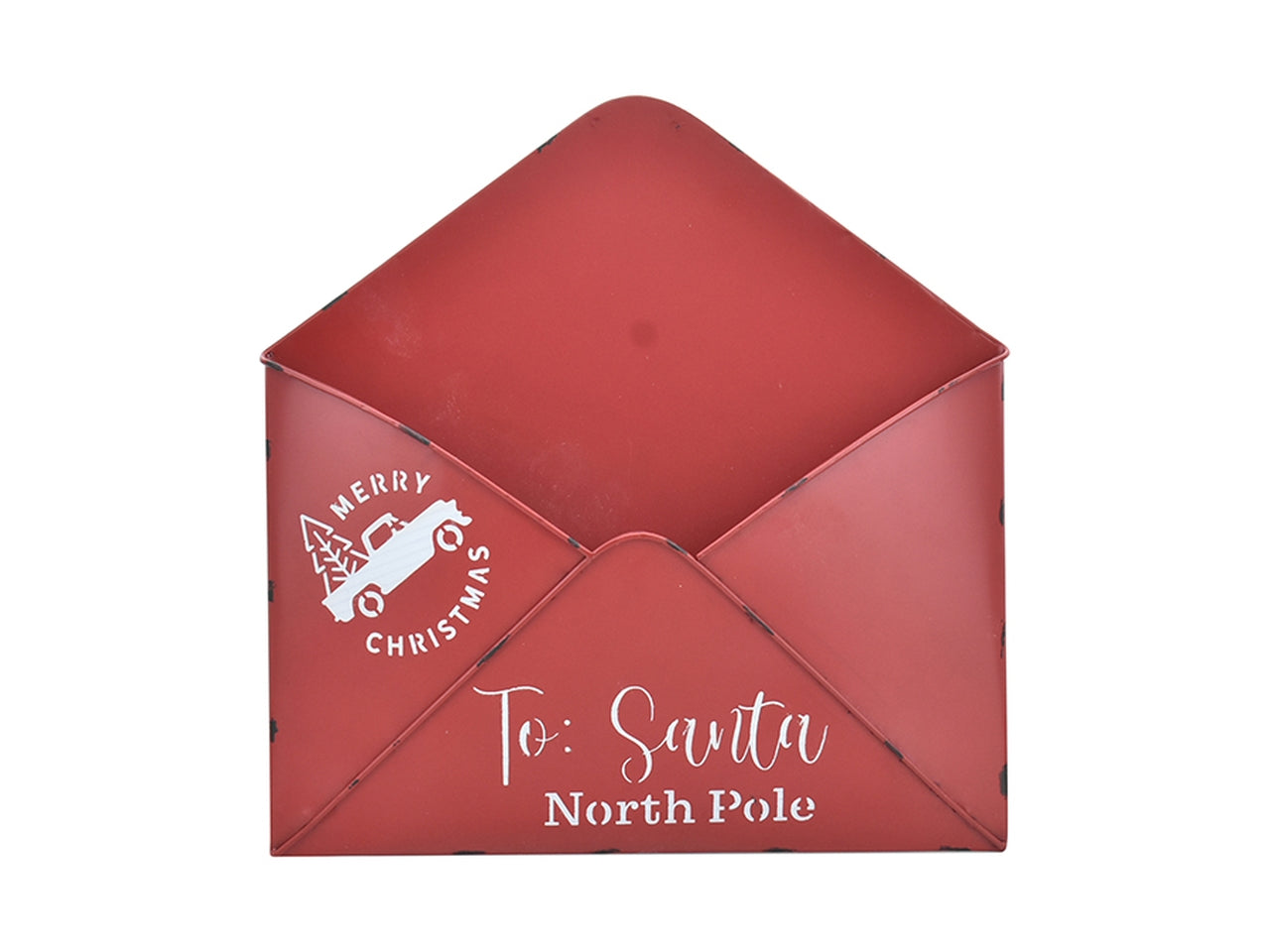 Porta lettera in metallo 30,5cm - rosso