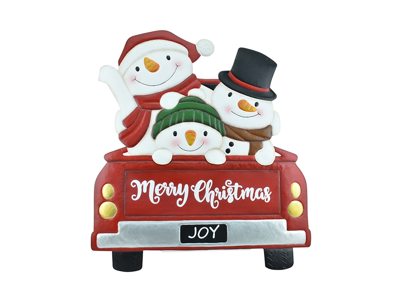 Auto famiglia palle di neve 66,5cm - rosso