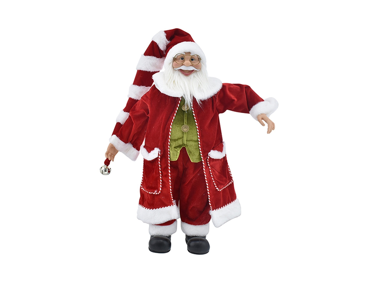 Babbo natale lungo con cappello 40cm rosso