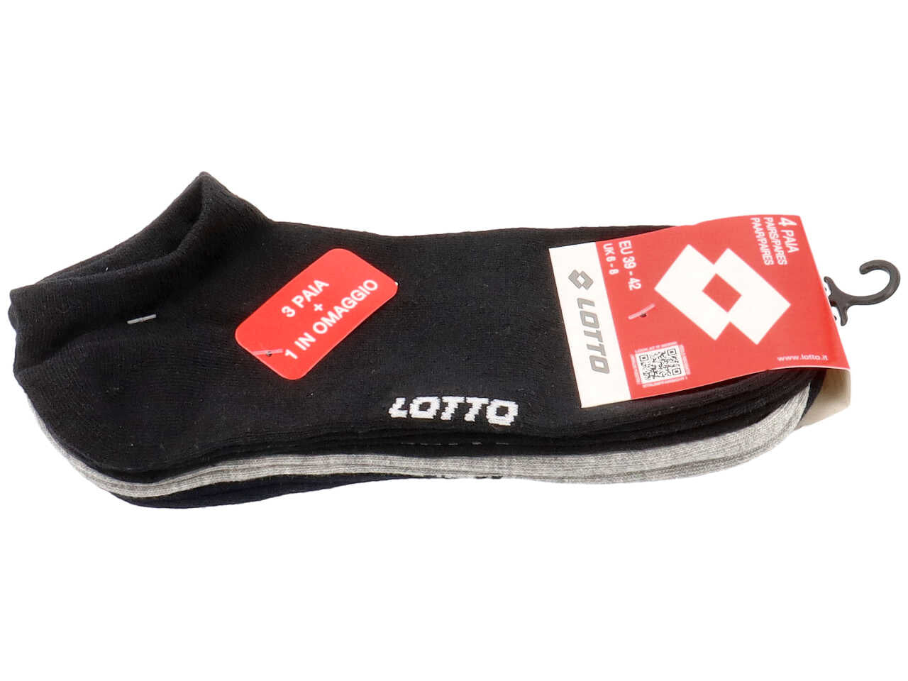 Lotto calza 4 pezzi 39-42 12-012