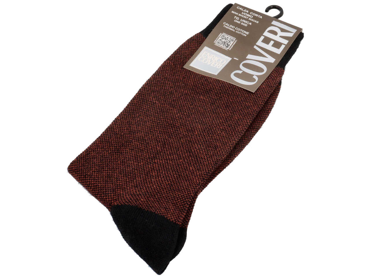 Calza corta enrico coveri da uomo cotone caldo