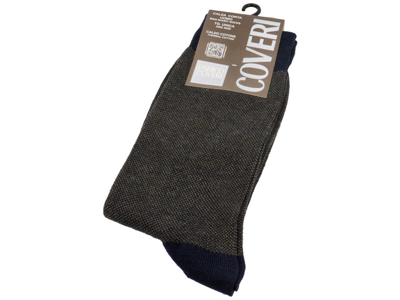 Calza corta enrico coveri da uomo cotone caldo