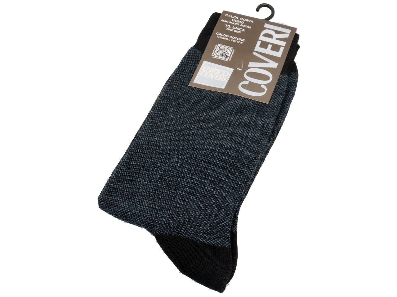 Calza corta enrico coveri da uomo cotone caldo