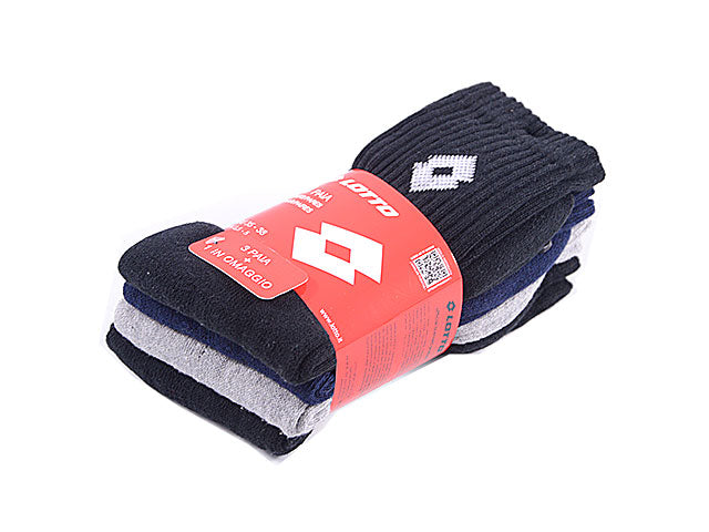 Lotto calza tennis 4 pezzi tg.35-38 ass.