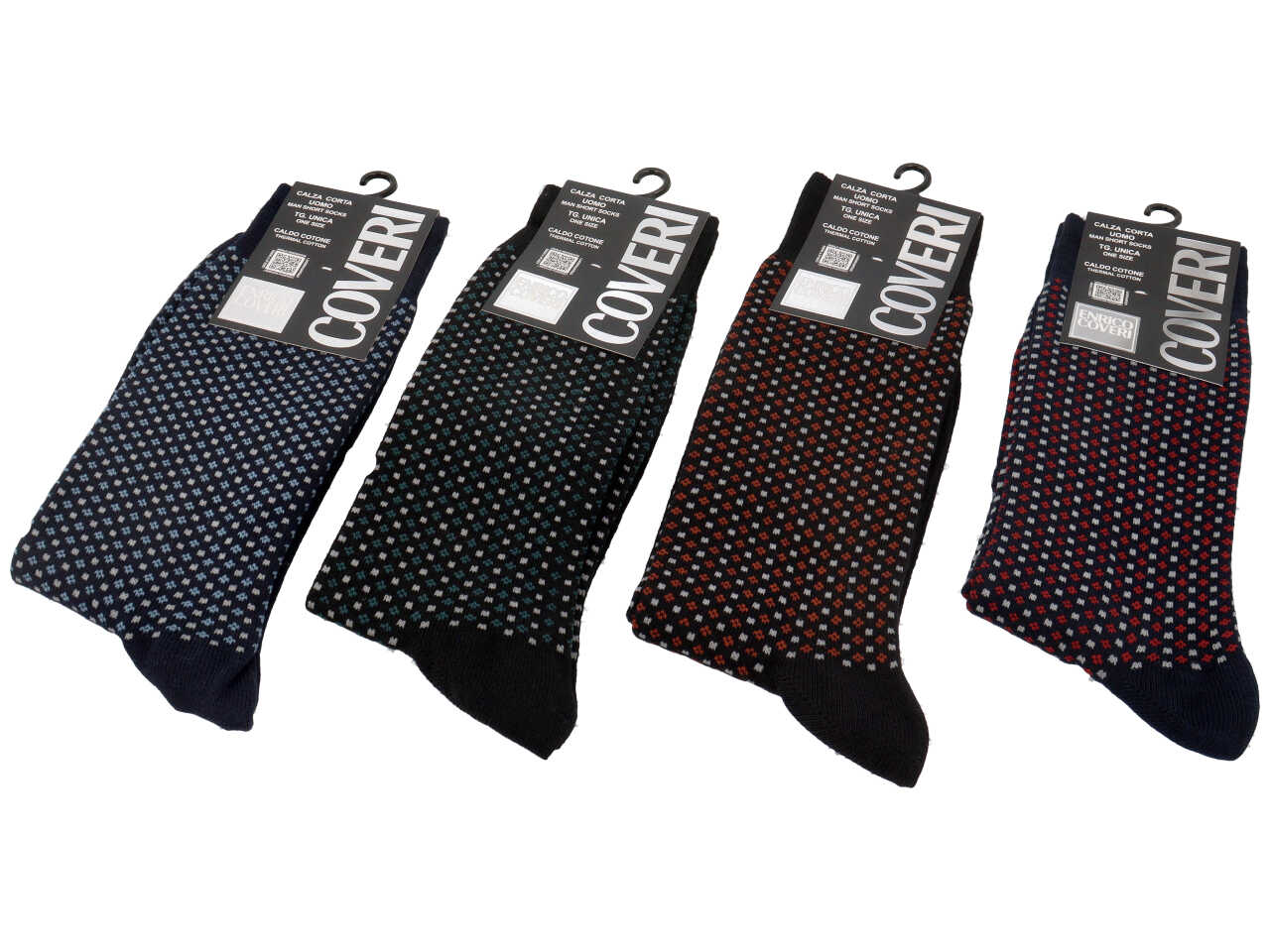 Calza corta enrico coveri da uomo cotone caldo