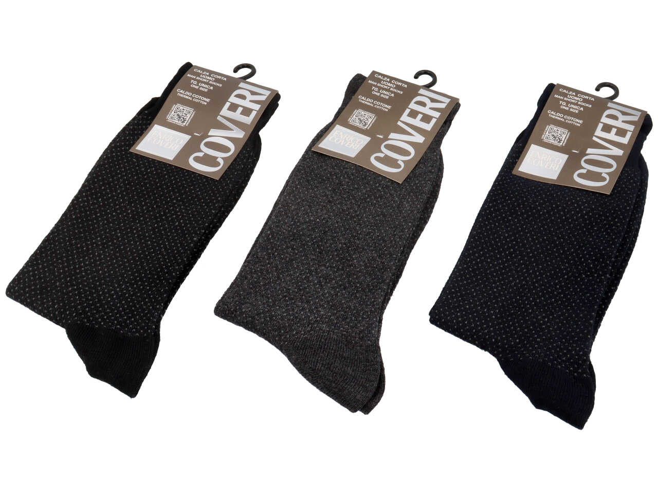 Calza corta enrico coveri da uomo cotone caldo