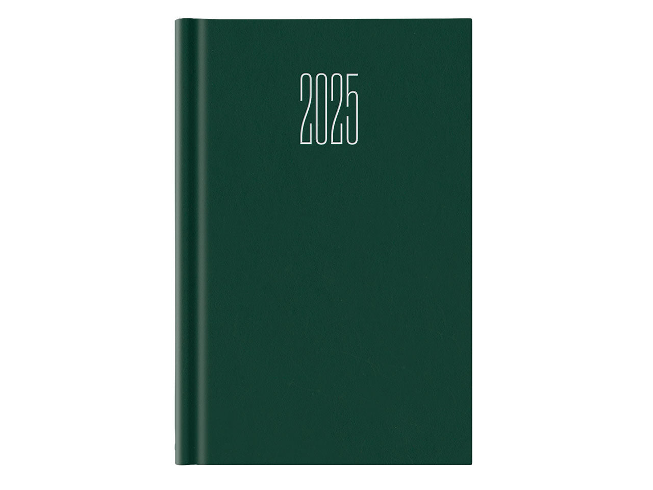 Agenda 11x16,5 giornaliera senza domenica gommata verde