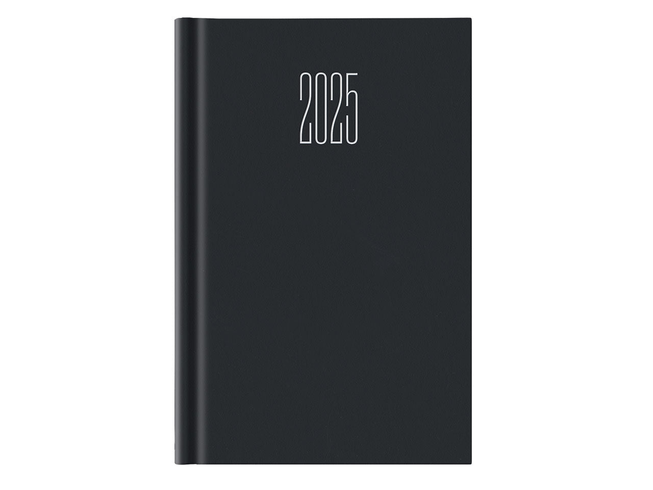 Agenda 11x16,5 giornaliera senza domenica gommata nero