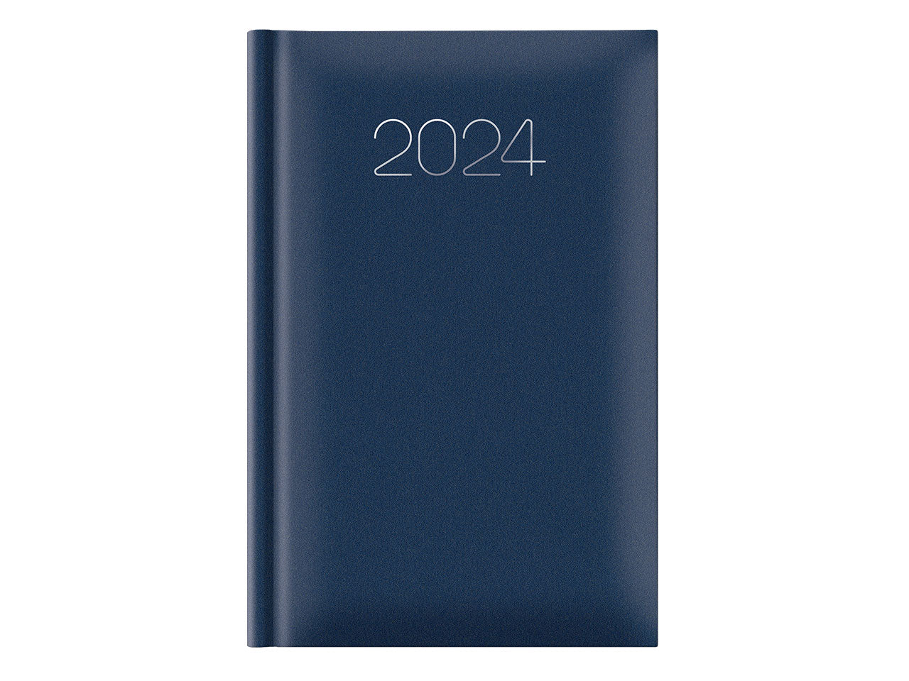 Agenda giornaliera misura 11x16,5cm sabato e domenica abbinati gommato blu