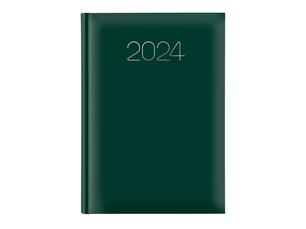 Agenda giornaliera misura 14,5x20,5cm sabato e domenica abbinati gommato verde