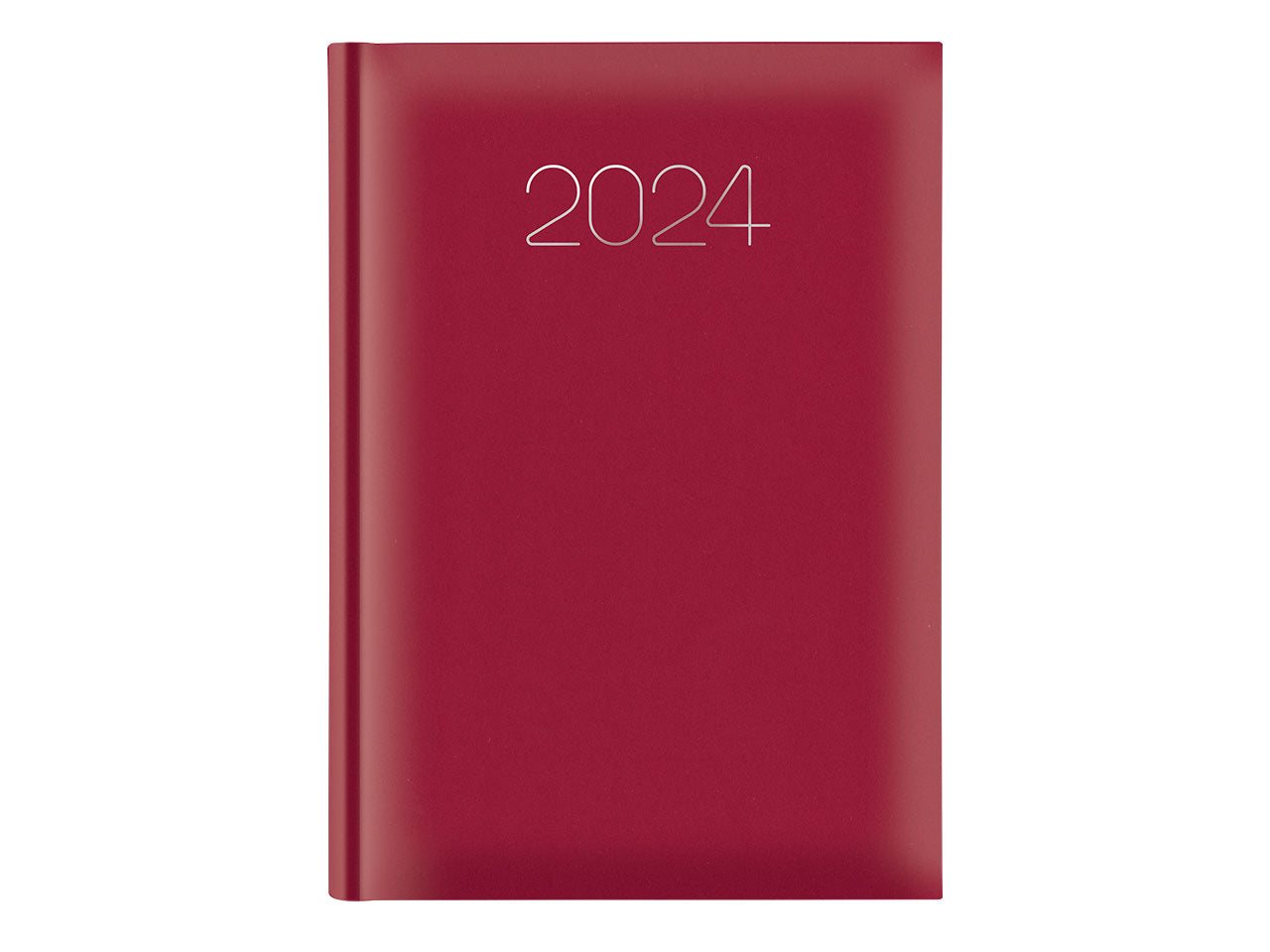 Agenda giornaliera misura 14,5x20,5cm sabato e domenica abbinati gommato rosso