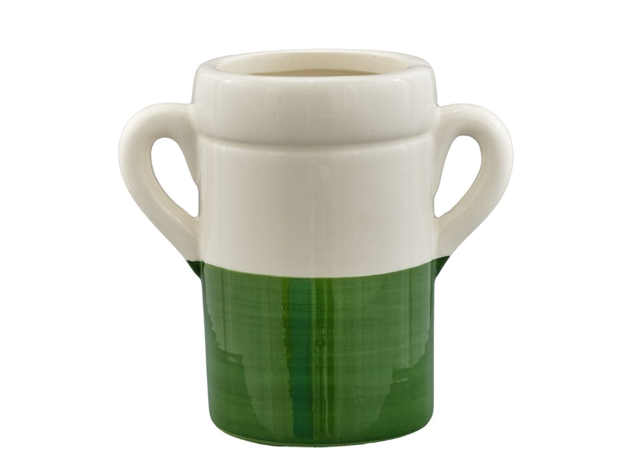 Orcio colore panna verde piccolo
