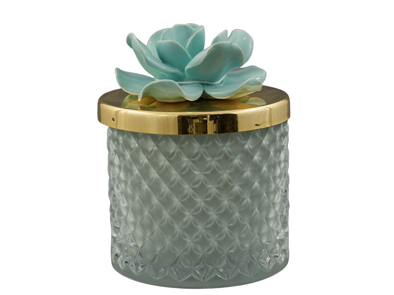 Candela avion diamond con fiore capodimonte