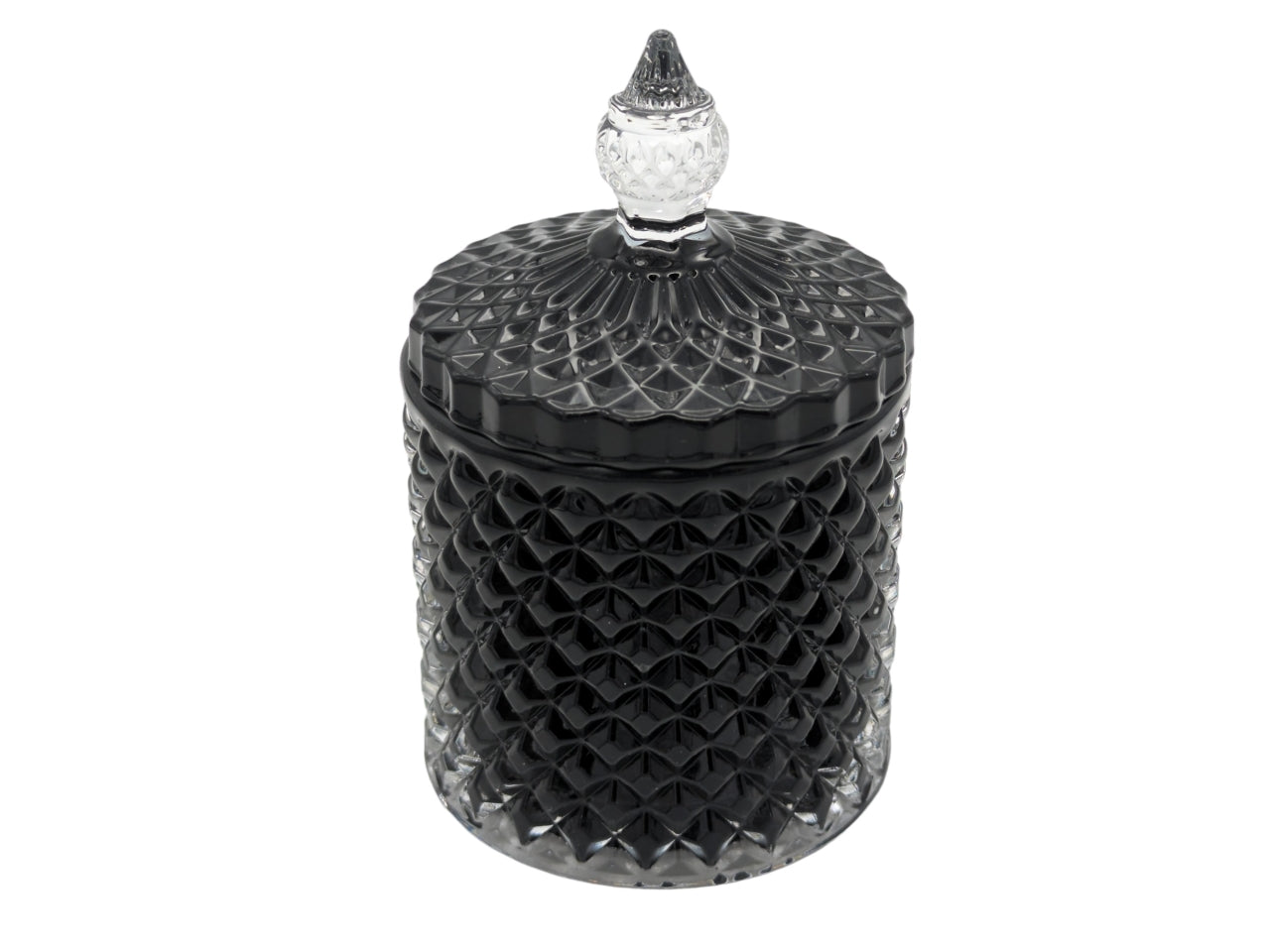 Candela diamond nera d.6,8xh.9,5cm