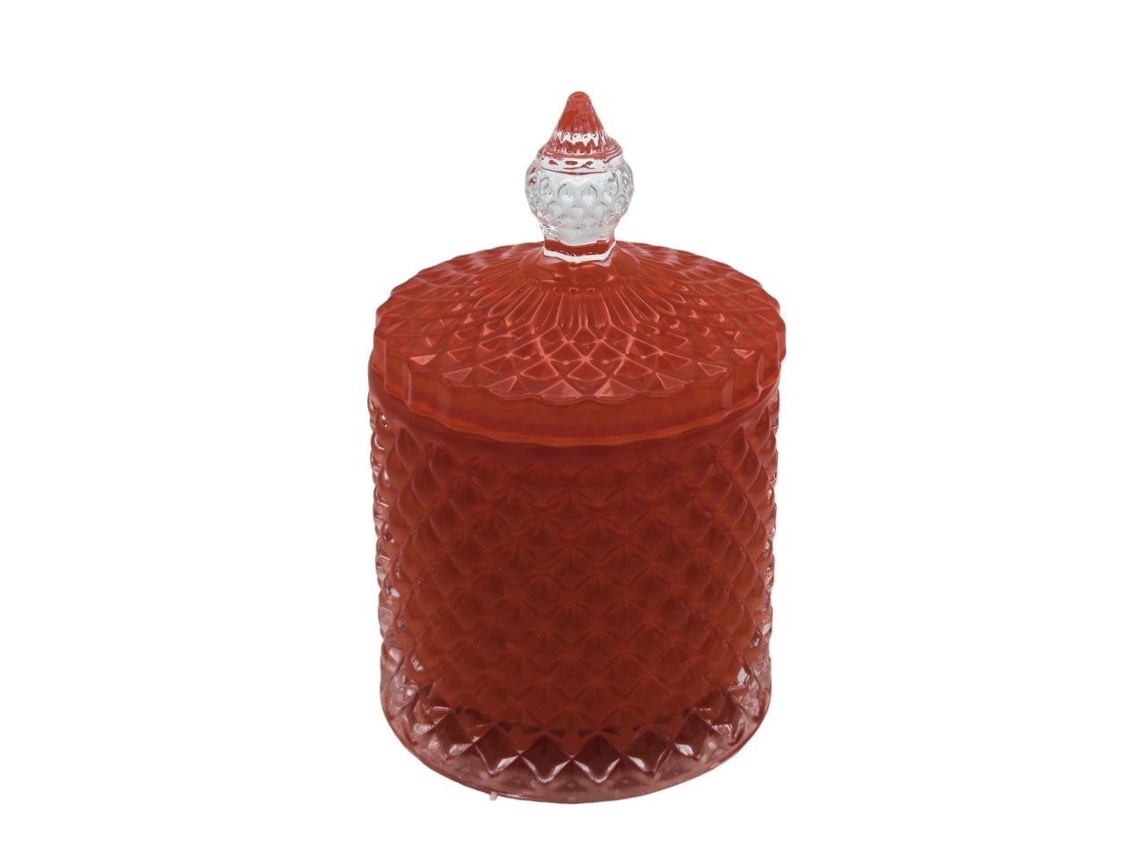 Candela diamond rossa d.10,5xh.13cm