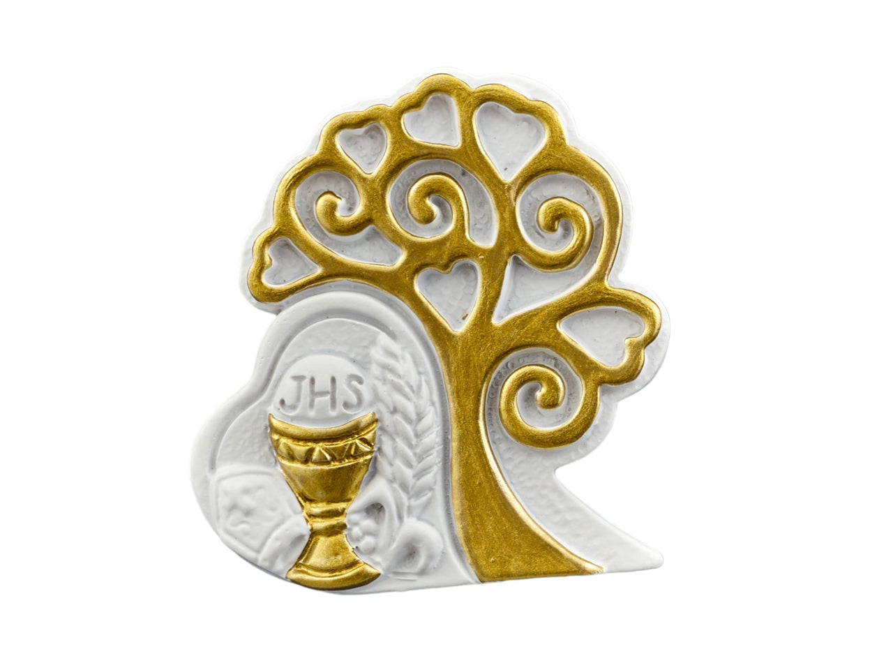Magnete albero gold calice comunione misura 5x1,5x5cm