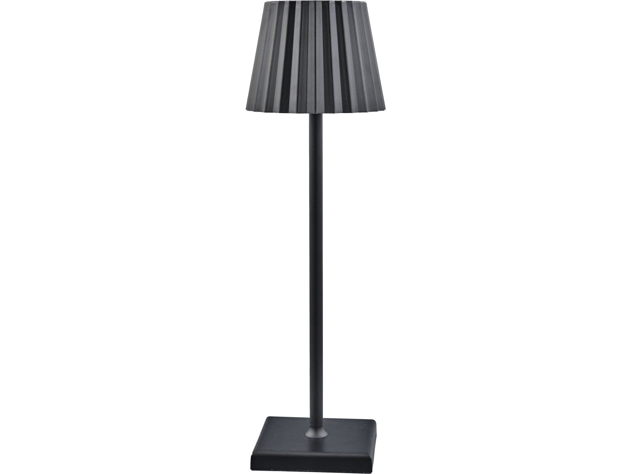 Lampada led touch plisse colore nero misura 15x15x41cm