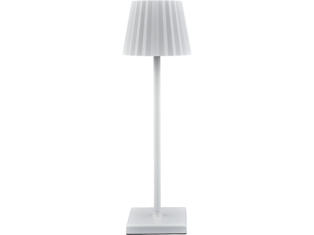Lampada led touch plisse colore bianco misura 15x15x41cm