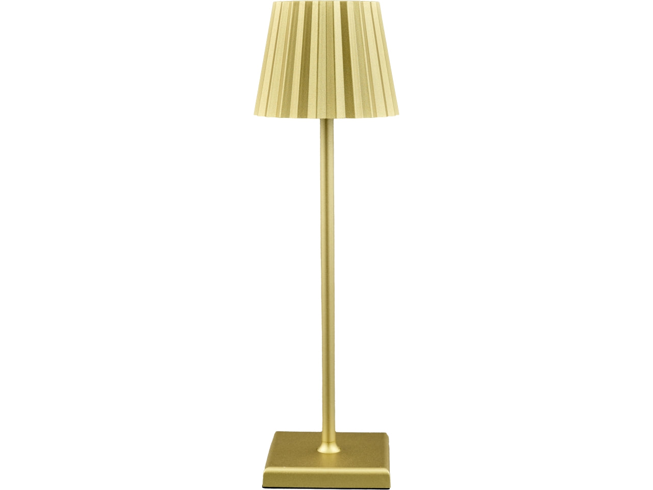 Lampada led touch plisse colore oro misura 15x15x41cm