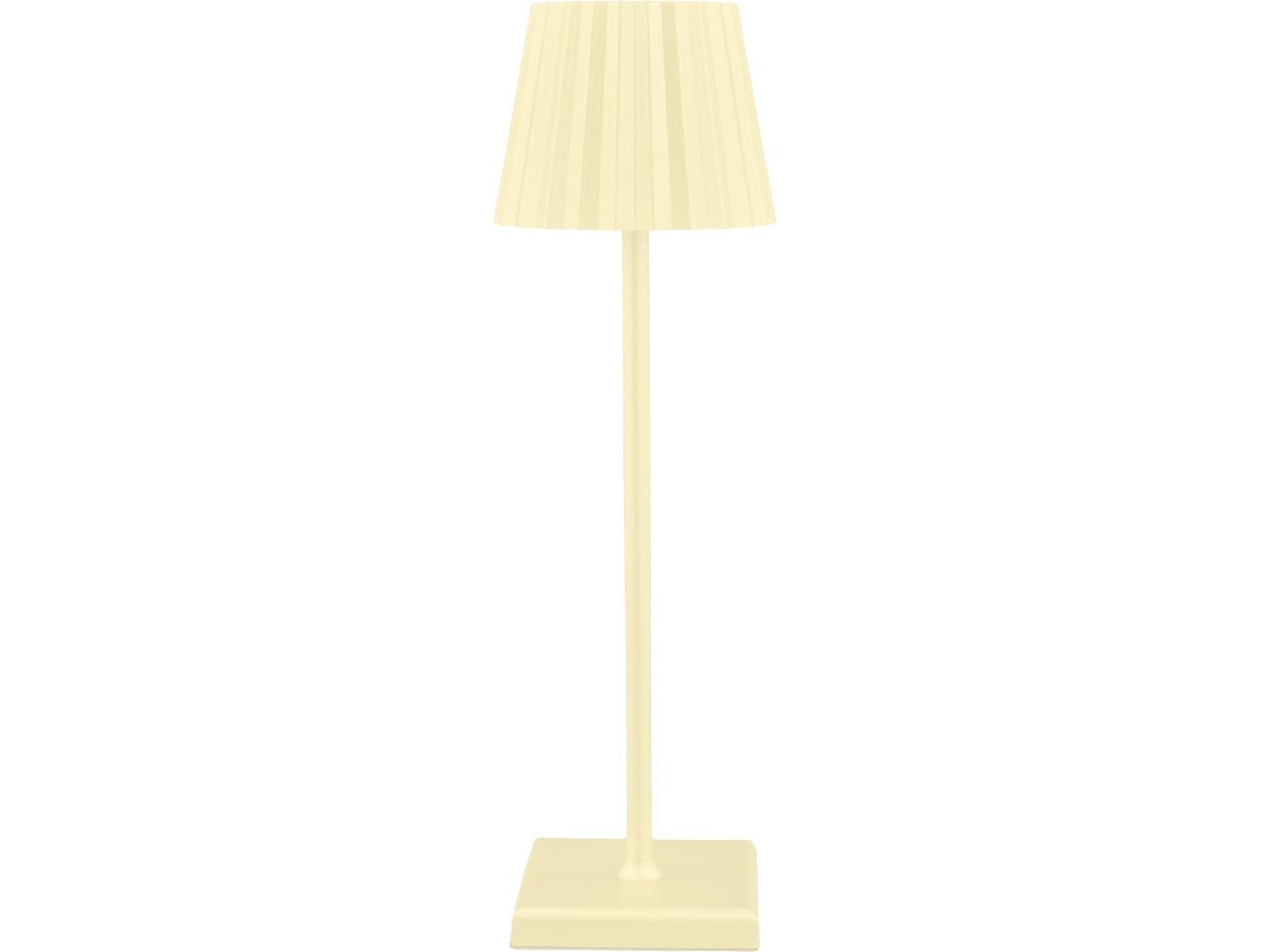 Lampada led touch plisse colore sabbia misura 15x15x41cm