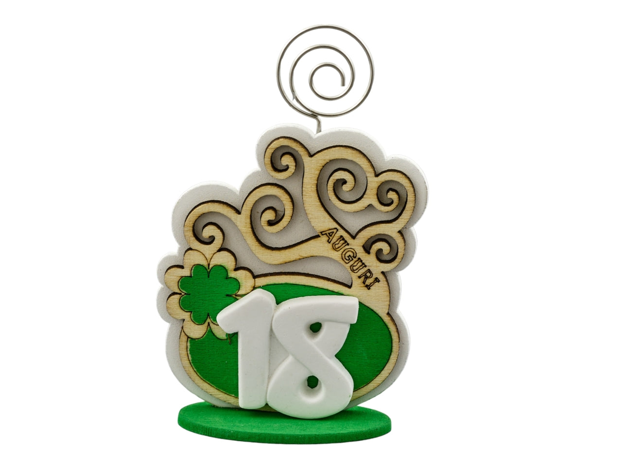 Clip albero verde 18 misura 10x14cm