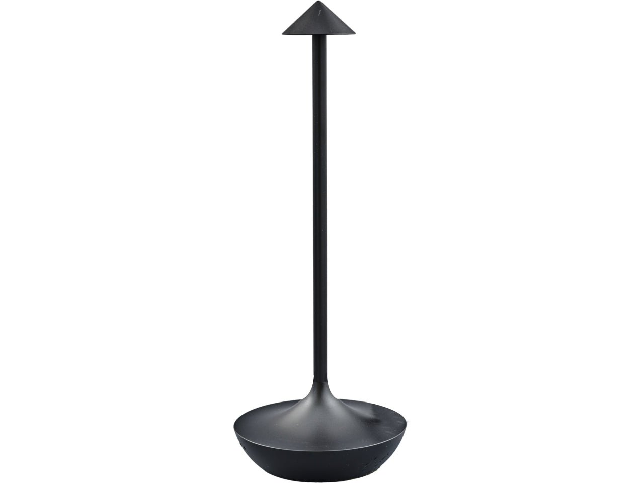 Lampada da tavolo in alluminio nero led moderno 11x29 cm - Melograno Tech