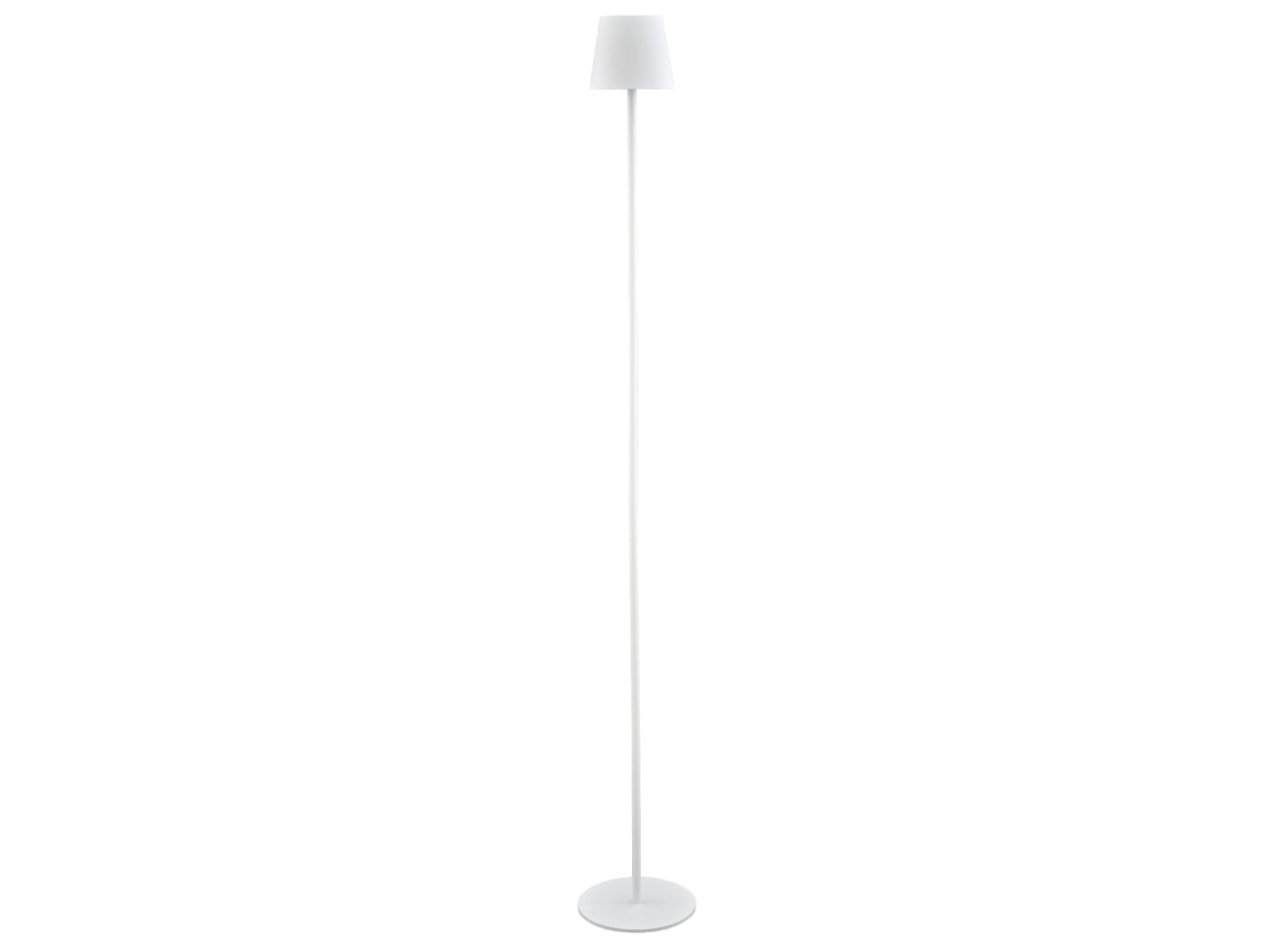 Lampada da terra led touch in metallo e plastica bianco moderno per interno/esterno 120 cm - Melograno Tech