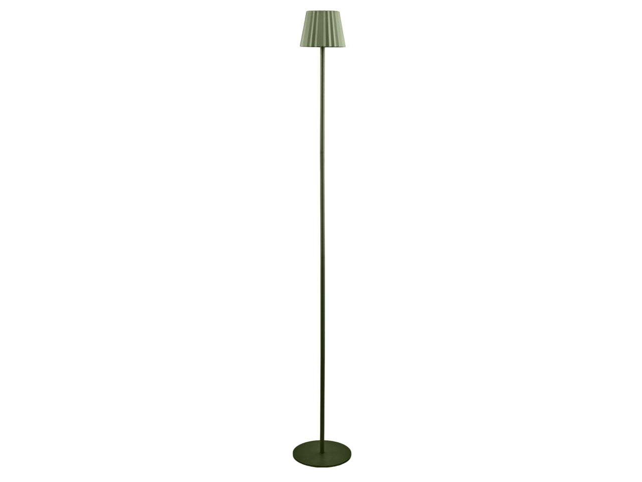 Lampada da terra led touch in metallo e plastica verde plisse moderno per interno/esterno 120 cm - Melograno Tech
