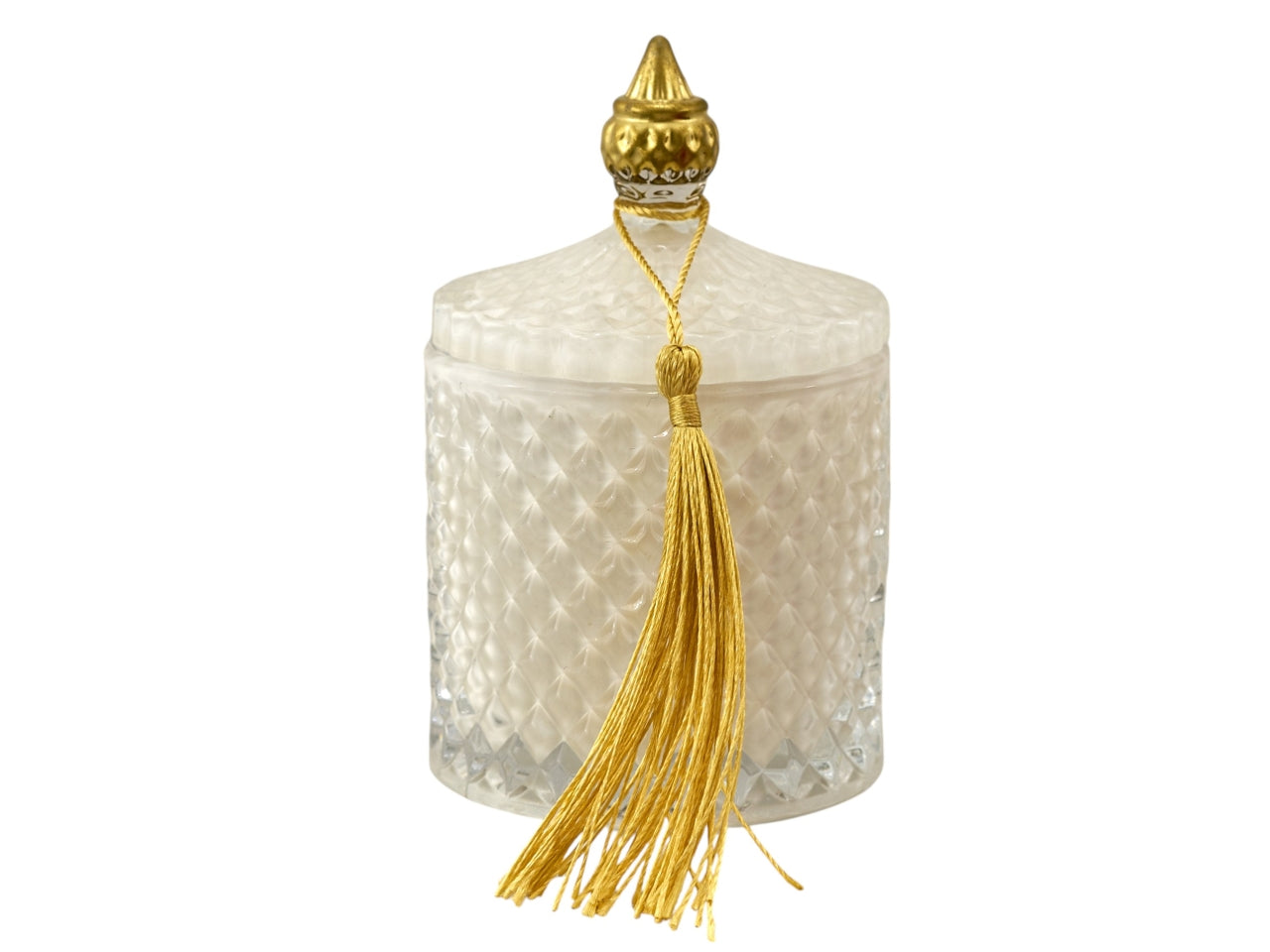 Candela diamond oro 6,8xh.11cm bianca