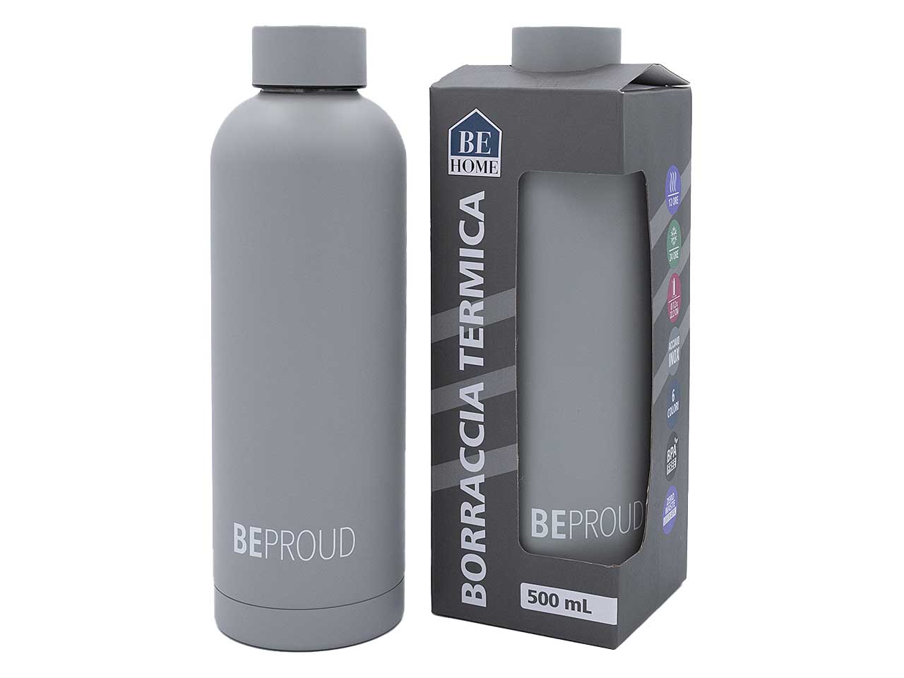 Borraccia termica in acciaio capacità 500ml