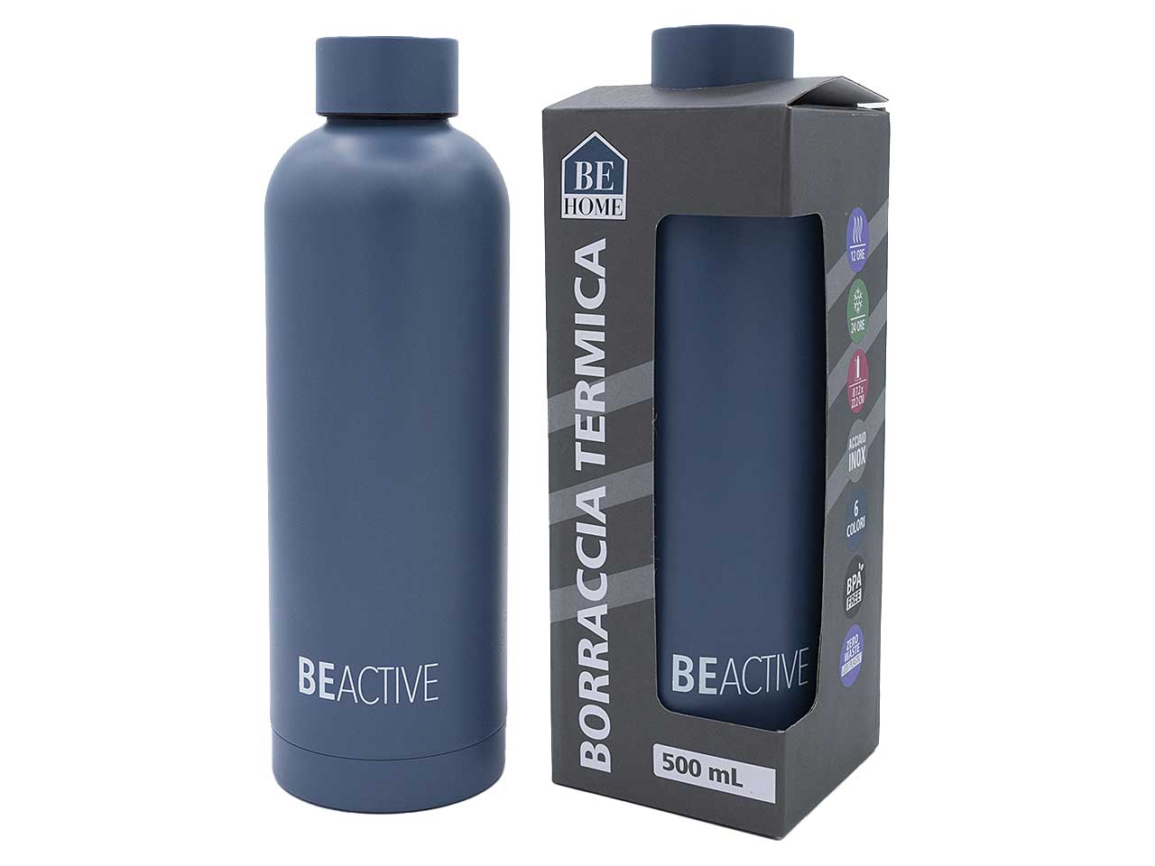 Borraccia termica in acciaio capacità 500ml