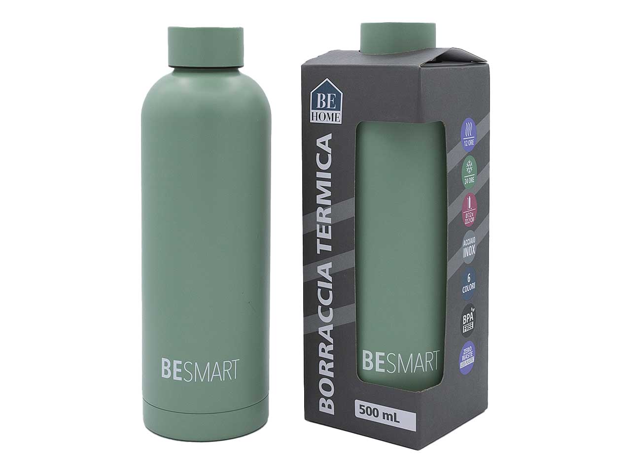 Borraccia termica in acciaio capacità 500ml