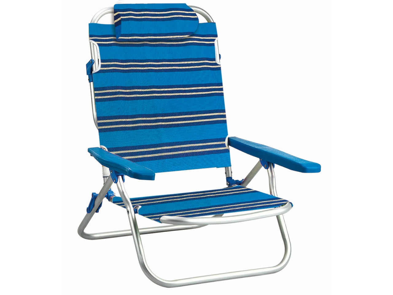 Spiaggina pieghevole con cuscino