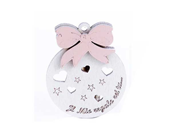 Sfera magnete h.5,5cm rosa rb875/g
